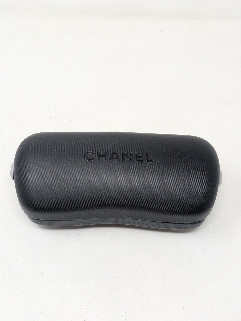 CHANEL Hard Shell Clamshell Black Sunglasses Case Only* Made In Italy.